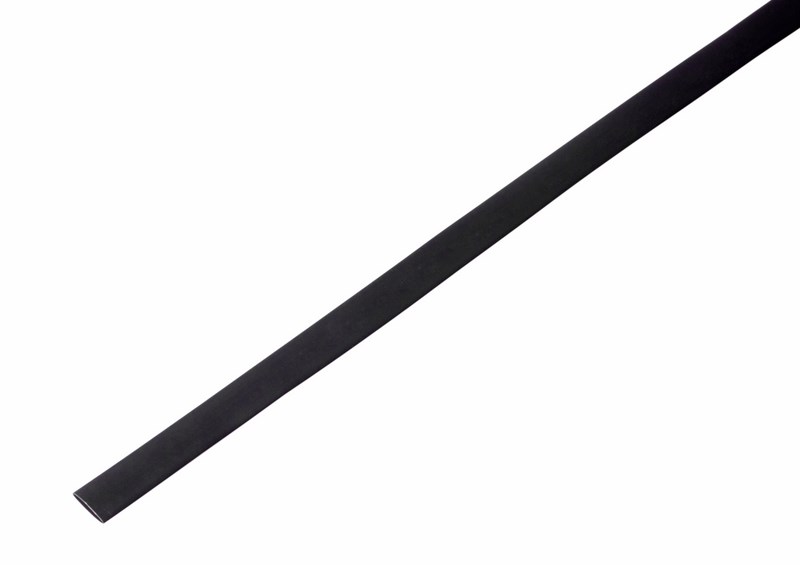 Трубка термоусаживаемая ТУТ нг 8,0/4,0мм, черная, упаковка 50 шт. по 1м REXANT
