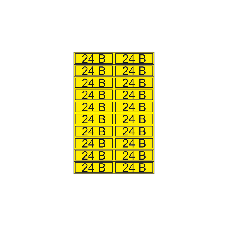 Наклейка знак электробезопасности «24 В» 15х50 мм REXANT (20 шт на листе)