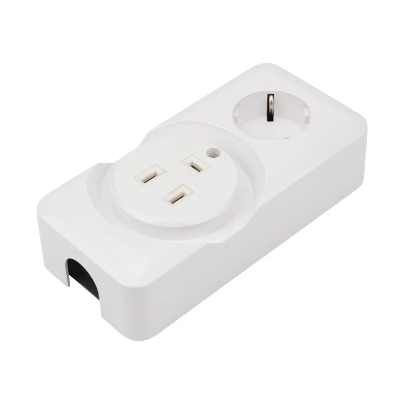 Розетка РШ/Евро двойная для электрической плиты 32А/16A, 250В, 2Р+РЕ (ОУ) белая REXANT