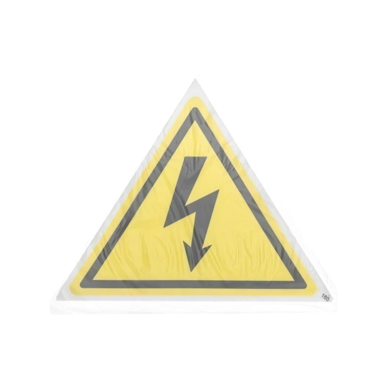 Наклейка знак электробезопасности «Опасность поражения электротоком» 160х160х160мм REXANT