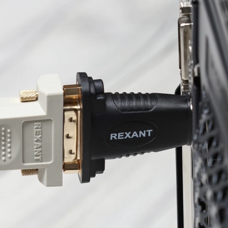 Переходник штекер HDMI - гнездо DVI-I REXANT