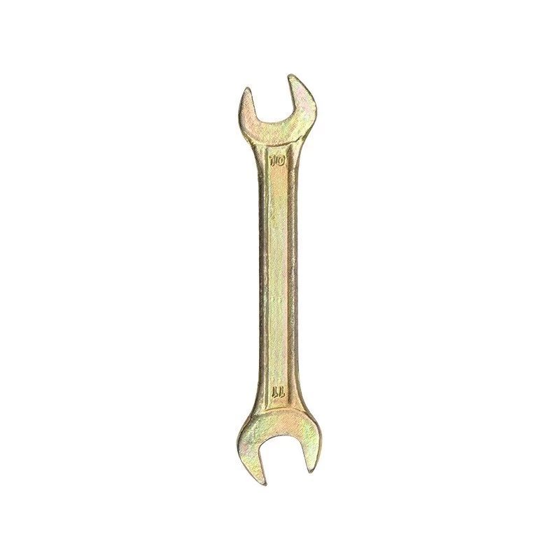 Ключ рожковый 10х11мм, желтый цинк REXANT