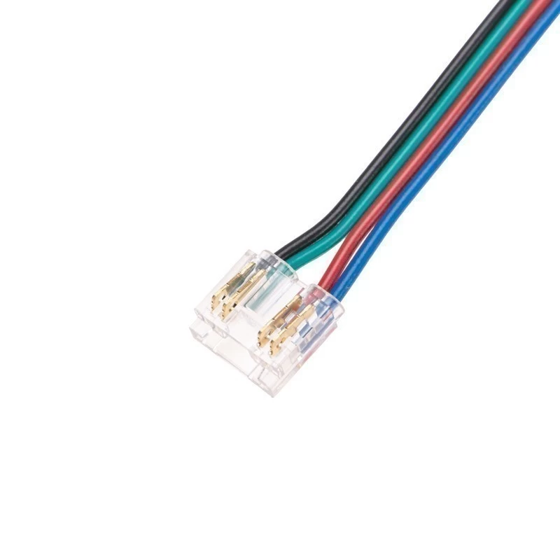 Коннектор с проводами для подключения к контроллеру светодиодной ленты RGB COB 10мм REXANT