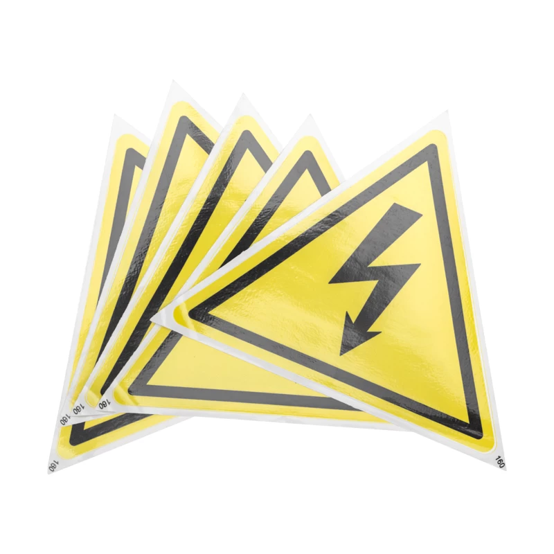 Наклейка знак электробезопасности «Опасность поражения электротоком» 160х160х160мм REXANT