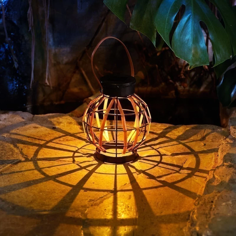 Светильник садовый Бамбук, 18см, 3000К, встроенный аккумулятор, солнечная панель, коллекция Бали REXANT