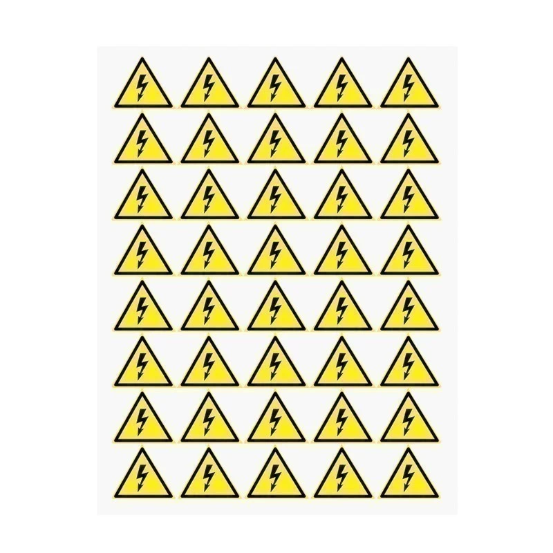 Наклейка знак электробезопасности «Опасность поражения электротоком» 50х50х50мм 50 шт. REXANT