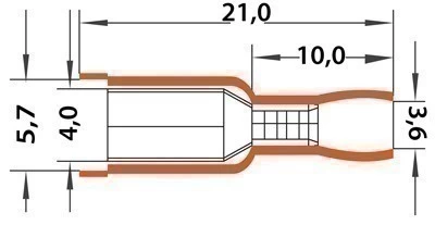 Разъем штекерный изолированный гнездо 4 мм 0.5-1.5 мм² (РШи-м 1.5-4/РШИм 1,25-5-4) красный REXANT