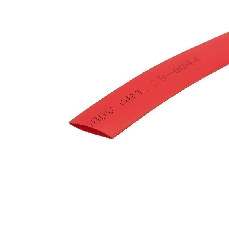 Трубка термоусаживаемая ТУТ нг 8,0/4,0мм, красная, ролик 2,44м REXANT