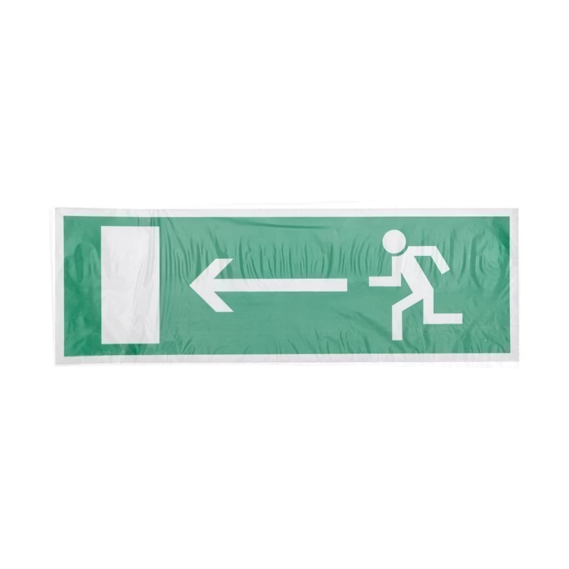 Наклейка эвакуационный знак "Направление к эвакуационному выходу налево"100*300 мм Rexant