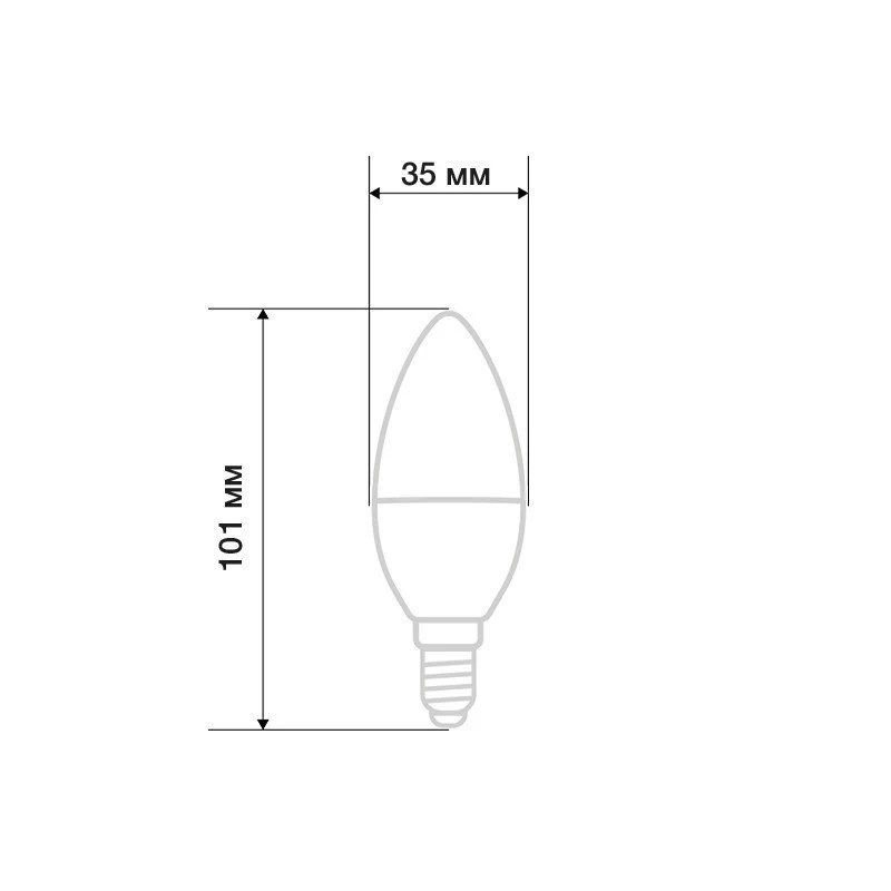 Лампа светодиодная Свеча (CN) 11,5Вт E14 1093Лм 2700K теплый свет REXANT