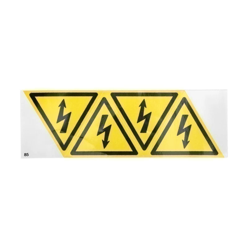 Наклейка знак электробезопасности «Опасность поражения электротоком» 85х85х85 мм REXANT 20шт