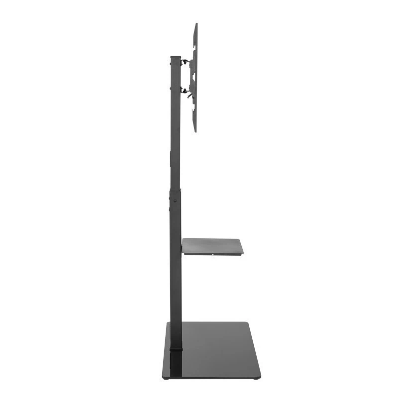 Напольная стойка с кронштейном для телевизора 32"-55", с дополнительной полкой для медиаоборудования, серия PROFI REXANT