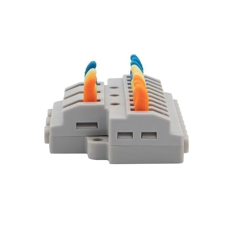 Клемма СМК 3х3 проходная разветвительная 3 полюса, с монтажной площадкой (1 ввод, 3 вывода на полюс), (4 шт/уп) REXANT