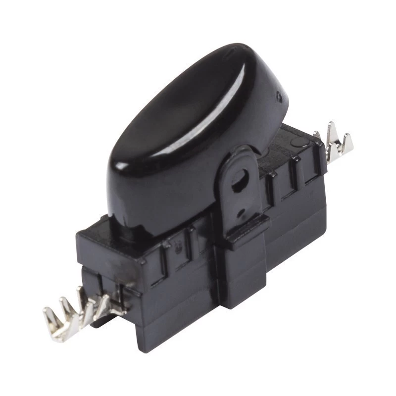 Выключатель-кнопка 250V 2А ON-OFF черный на электропровод (для настольной лампы)  REXANT