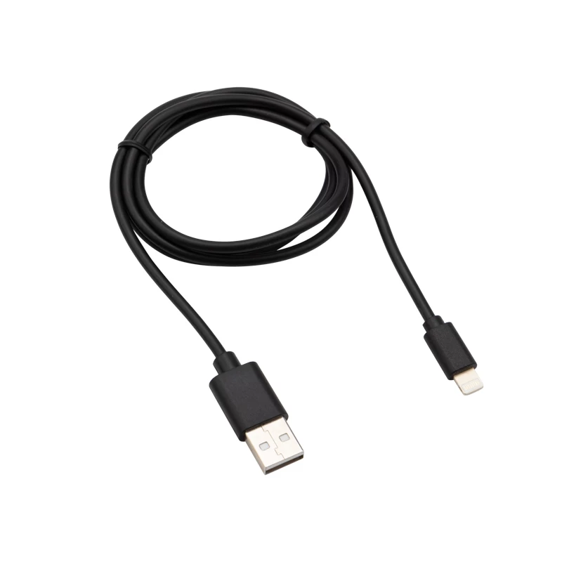 Кабель USB-A – Lightning для Apple, 2,1А, 1м, ПВХ, черный REXANT