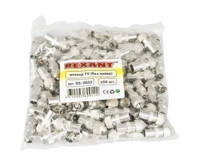 TV-разъем гнездо без пайки Орех REXANT