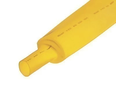 Трубка термоусаживаемая ТУТ нг 35,0/17,5мм, желтая, упаковка 10 шт. по 1м REXANT
