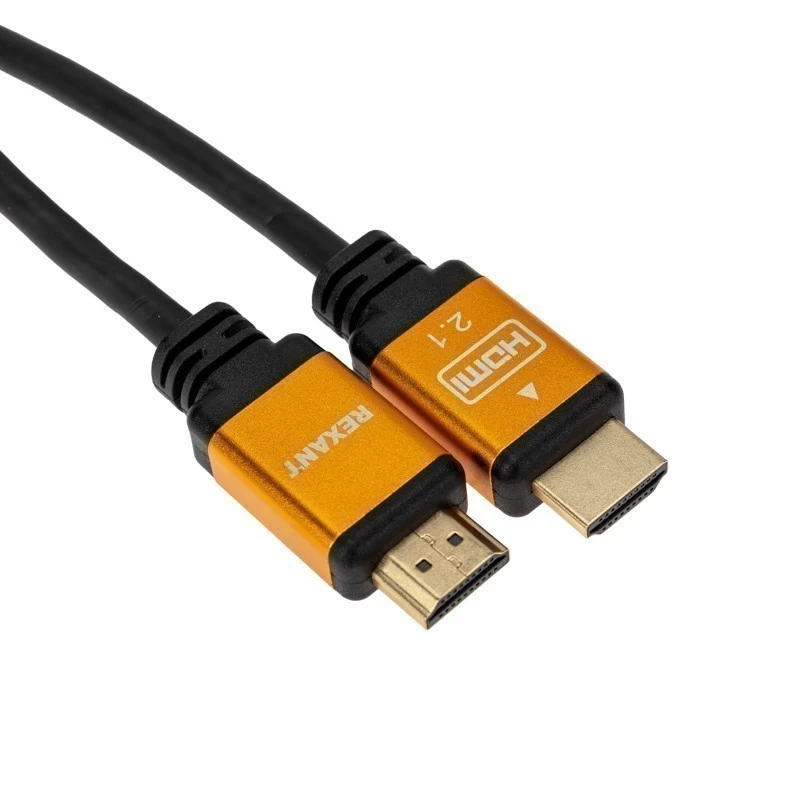 Кабель HDMI - HDMI 2.1, длина 1м, Gold REXANT