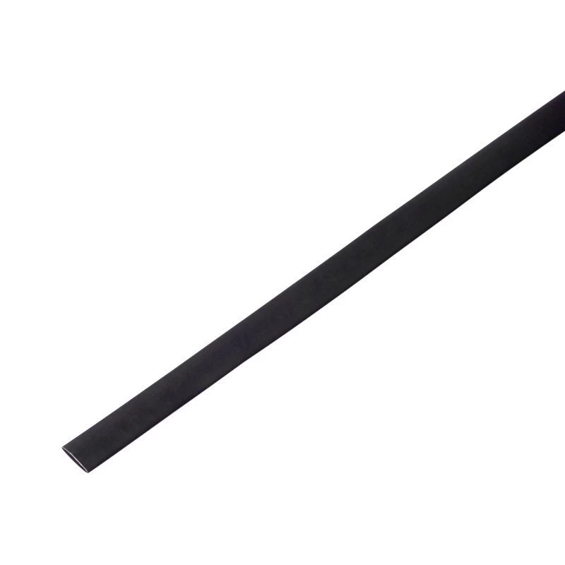 Трубка термоусаживаемая ТУТ нг 6,0/3,0мм, черная, упаковка 50 шт. по 1м REXANT