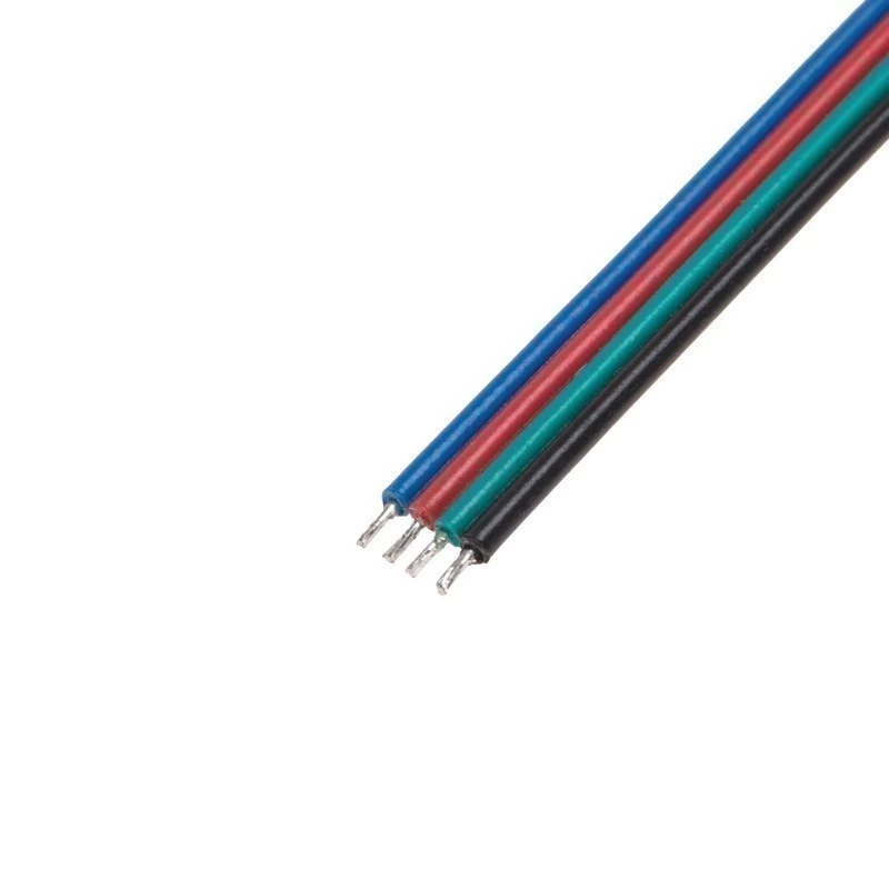 Коннектор с проводами для подключения к контроллеру светодиодной ленты RGB COB 10мм REXANT