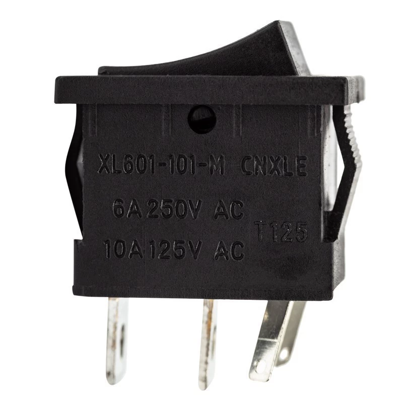 Выключатель клавишный 12V 15А (4с) ON-OFF черный с подсветкой Mini (RWB-206-1, SC-768) REXANT