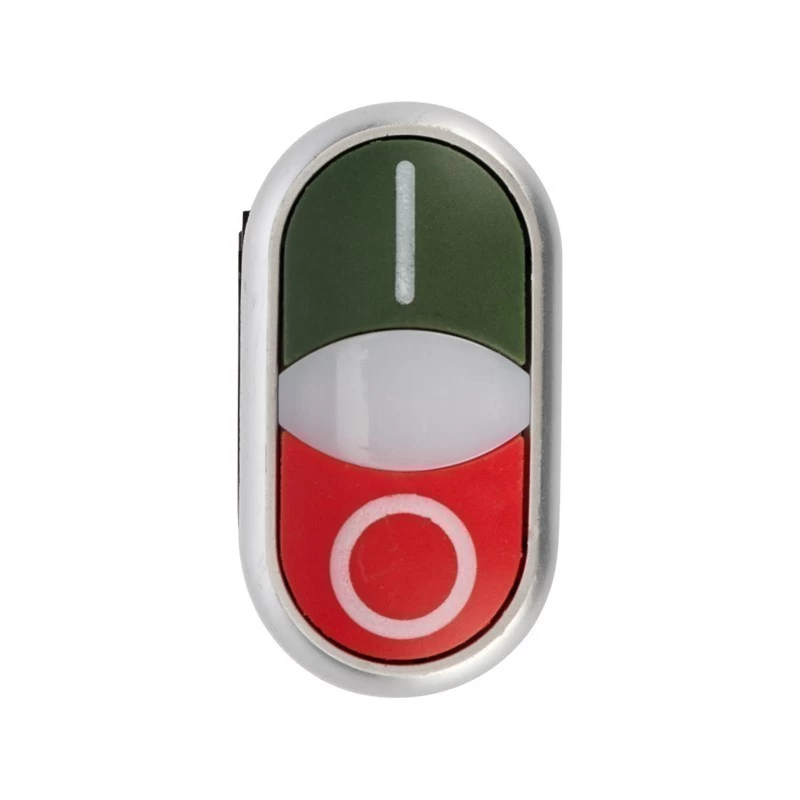 Кнопка LA32 красно-зеленая «Пуск-Стоп» с подсветкой NO+NC